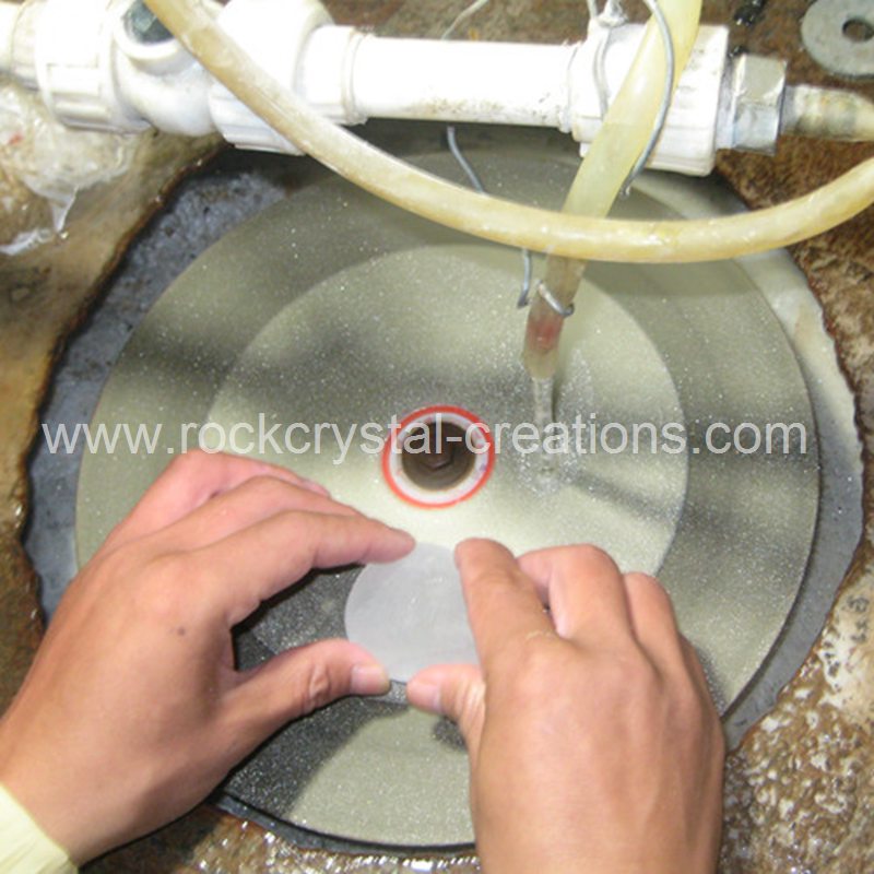 Initial hand grinding